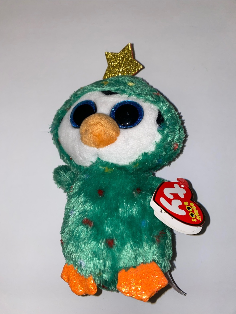 Ty Beanie Boos - NOEL the Christmas Tree Penguin 6"